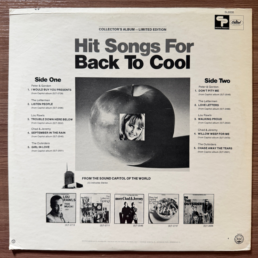 Сборник Back To Cool (США 1967г.) Т