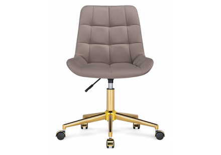 Офисное кресло Woodville Честер латте, золото