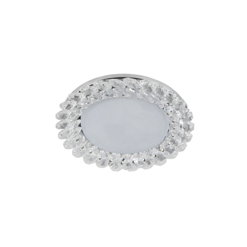 DK84 CH/WH Светильник ЭРА под лампу Gx53, 220V,13W, хром/прозрачный