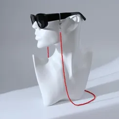 Цепочка для очков "Бисер" лёгкость, цвет красный, 70 см