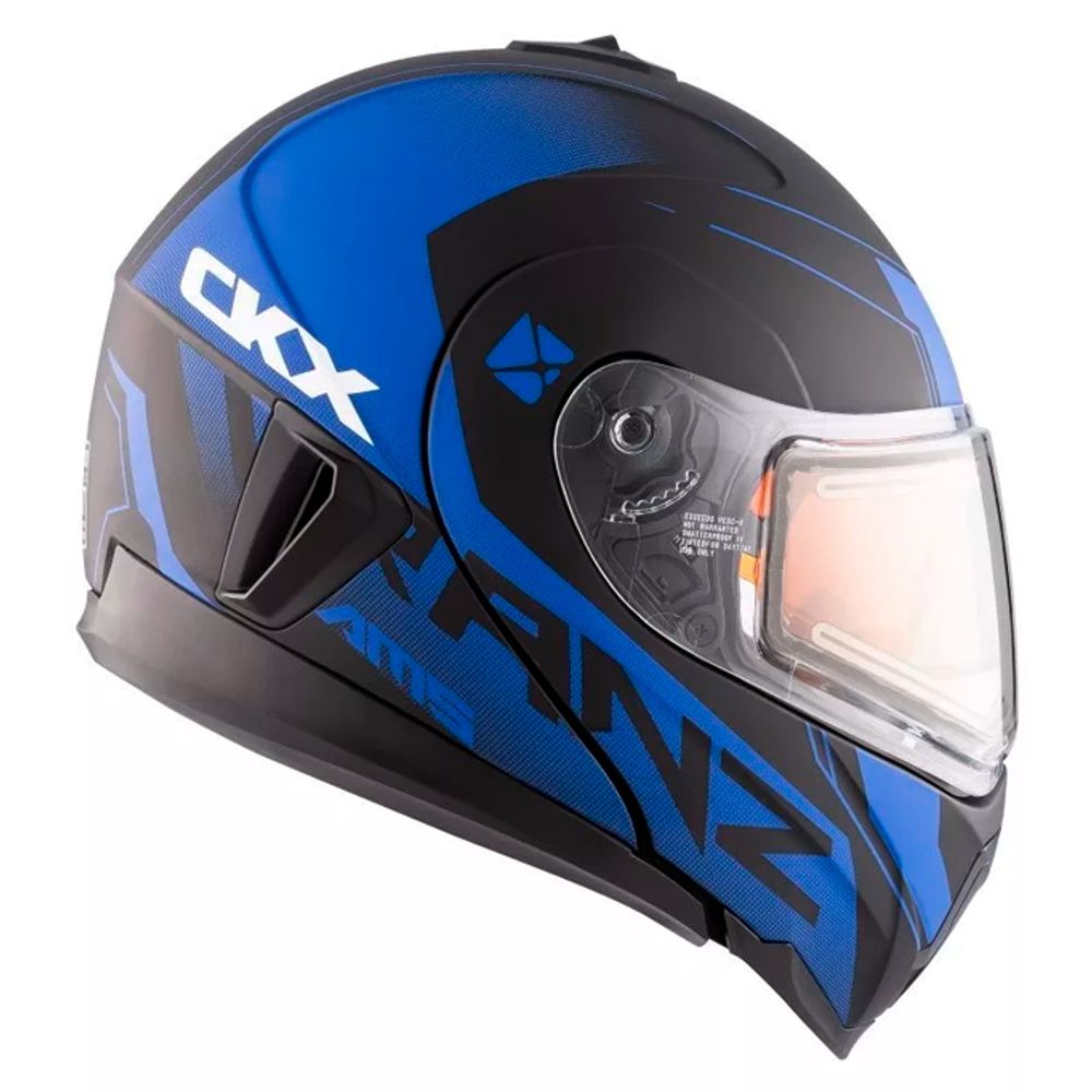 Шлем CKX TRANZ 1,5 Ams DL+EDL Caliber Matt blue L