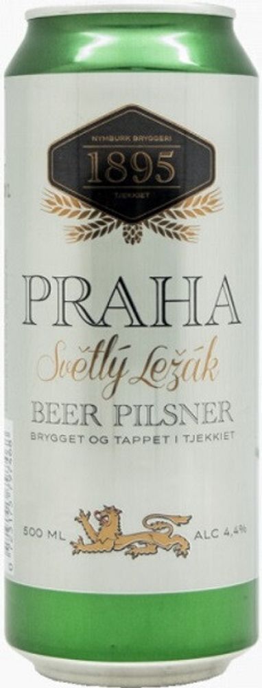 Пиво Праха Светлый Лежак / Praha Svetly Lezak 0.5 - банка