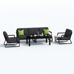 Лаунж зона Ideal Patio ЭСТИВО с трехместным диваном - антрацит