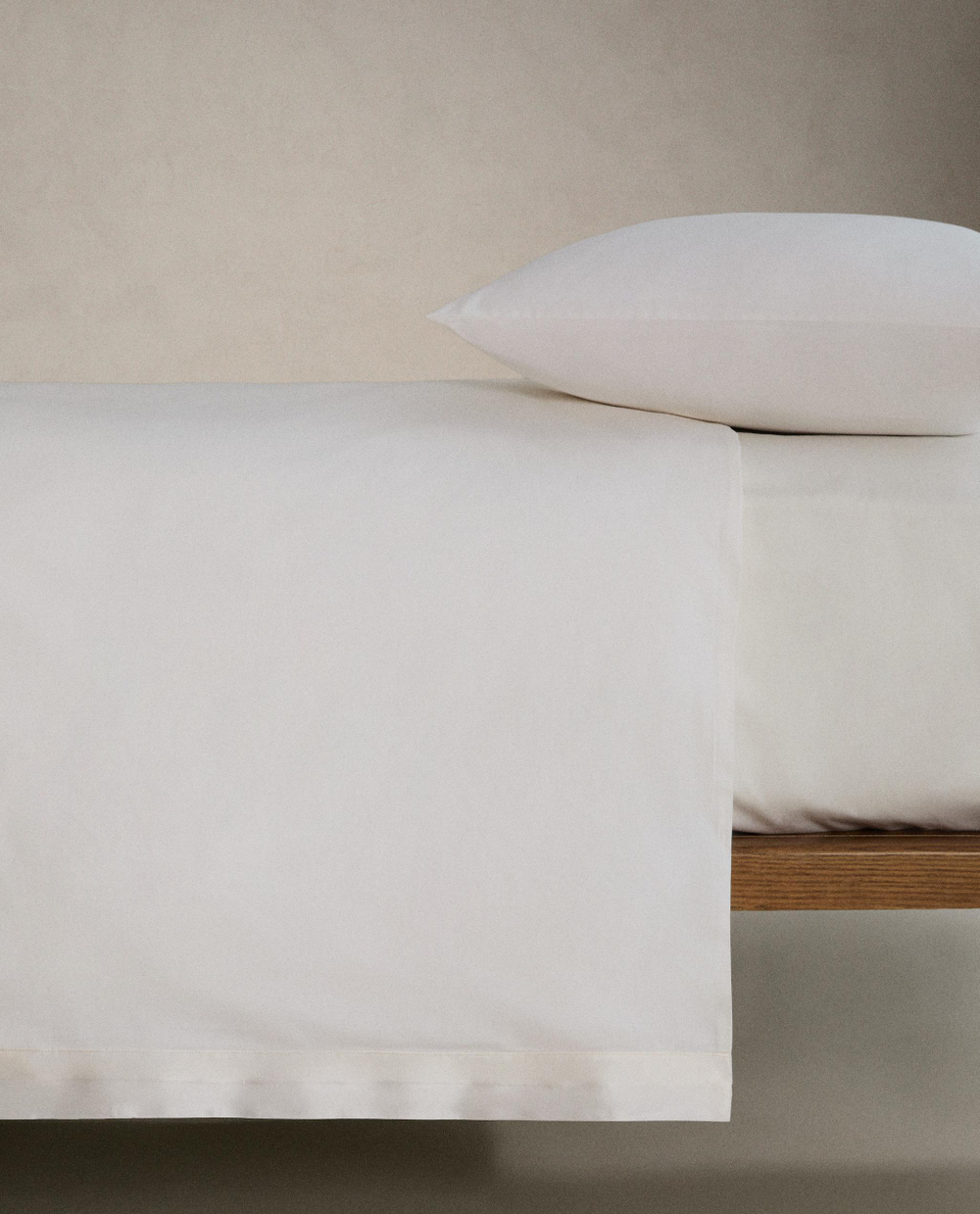 Пододеяльник Zara Home сатин, хлопок 95%, однотонный, 6174/088