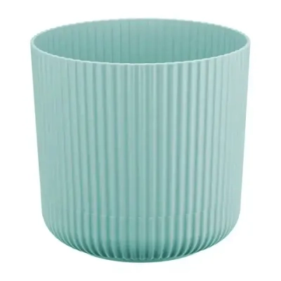 Кашпо ВЕЛЬВЕТ D160мм 2,5л с пристегнутым поддоном Морская волна