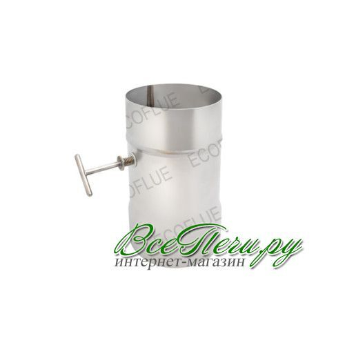 Шибер нержавейка, диаметр 115