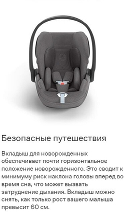 Cybex Автокресло детское Cloud T i-Size Sepia Black