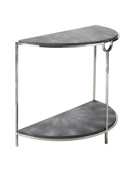 Серая полукруглая консоль “Мэгги”