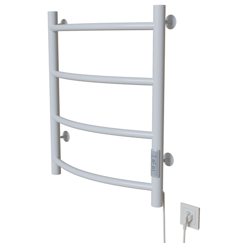 Полотенцесушитель MIXLINE CAPELLA  60х50 (таймер, 201 Вт, 4 перекладины) электрический БЕЛЫЙ