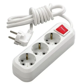 Удлинитель Makel (MGP 212) 3 гнезда 2 метра (з) с выключателем