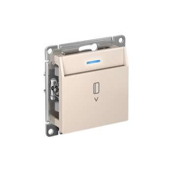 Выключатель карточный AtlasDesign 10А с подсветкой без задержки отключения механизм беж. SE ATN000214