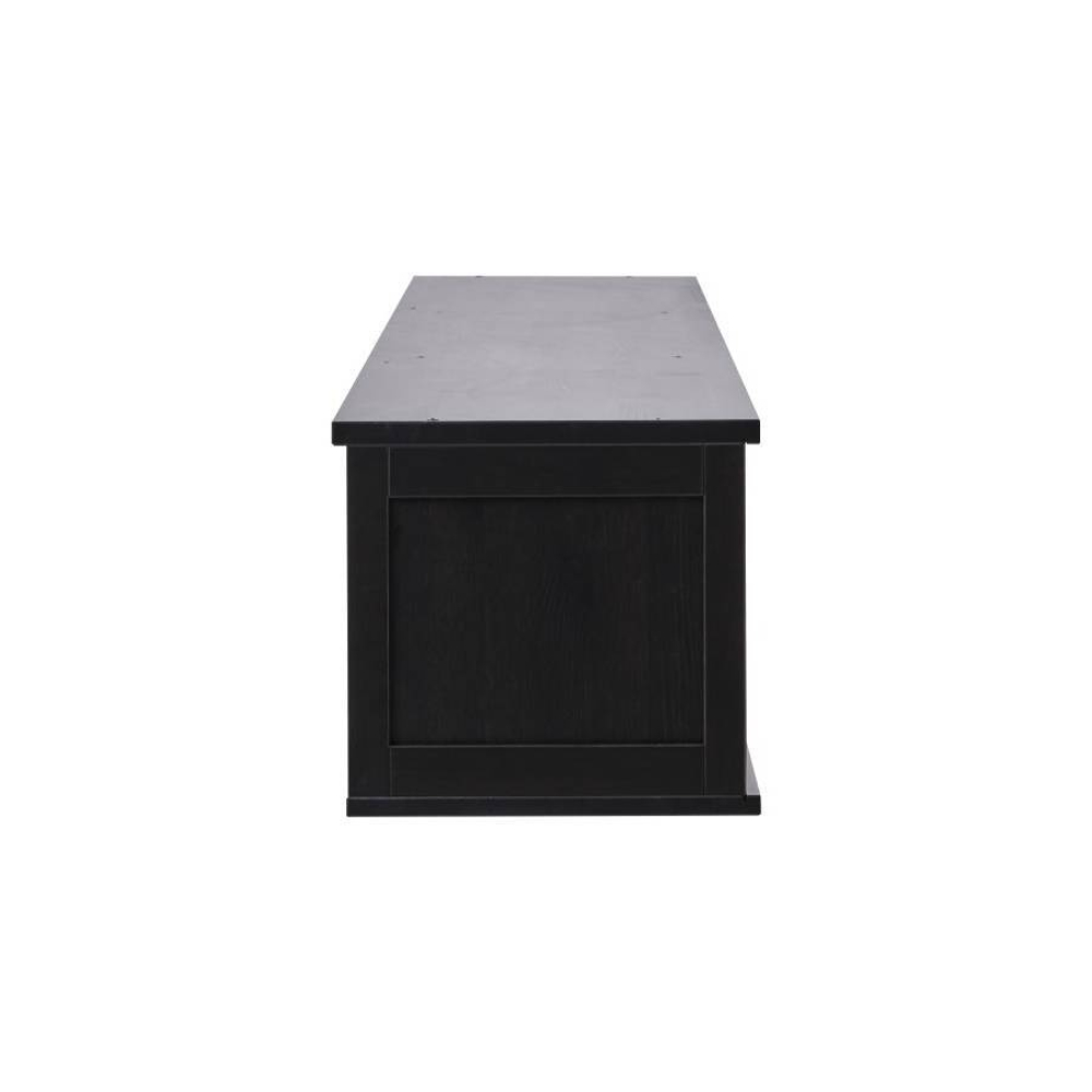 Полка навесная с 3 секциями Хемнэс Hemnes/ Кымор, 183х34х37 см, черный