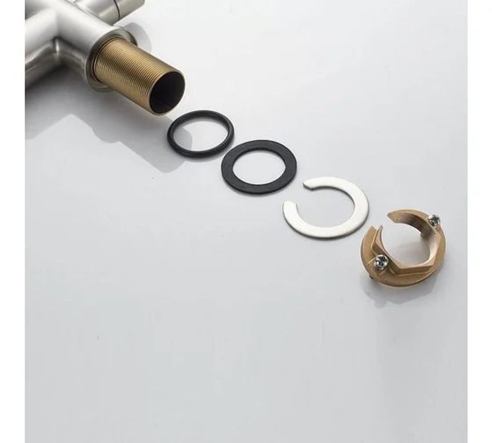 Смеситель для кухни с подключением фильтра питьевой воды, сатин, S228L, SHEVANIK