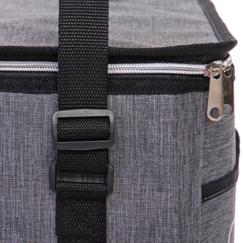 Термосумка 20 л, 36*18*30 см, M2050-1G, серый