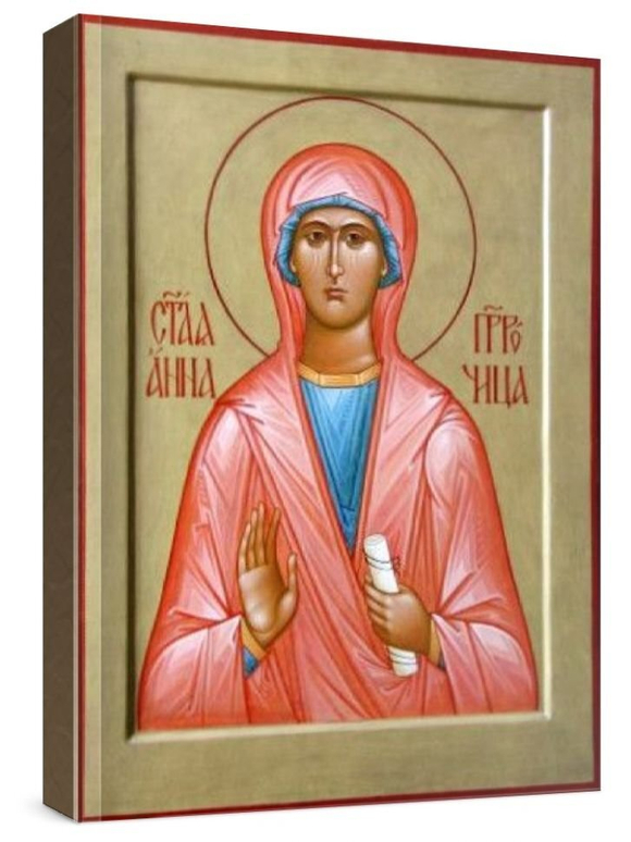 Анна Пророчица (рукописная икона)
