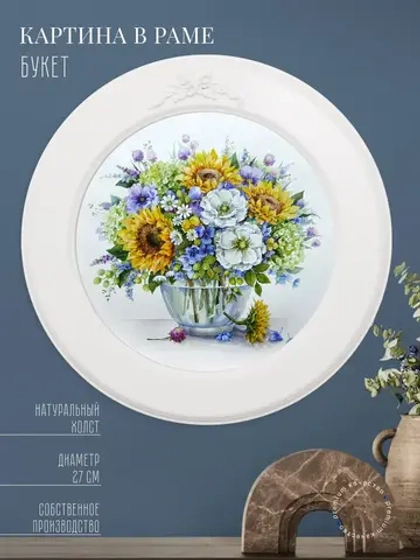 Картина на стену интерьерная на холсте 27 см