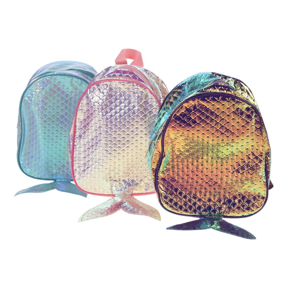 Рюкзак, 23*20см, хвост русалки, 3цвета микс