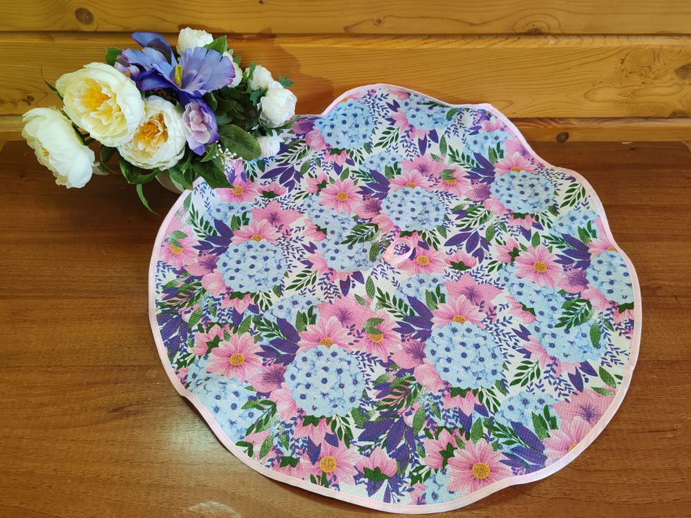 Полотенце кухонное, круглое, 2 шт, вафельное полотно