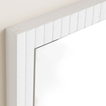 Зеркало настенное, 33х119, Пиафорте, прямоугольное, в раме, белый, Dipriz