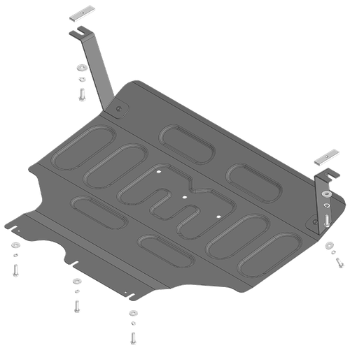 Защита стальная 2 мм Д;КПП Jetta VS5; VS7; с 2023 г MOTODOR.72304