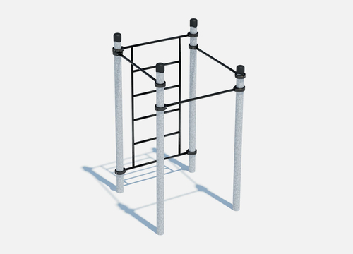 Воркаут комплекс 3 турника и шведская стенка (цинк)