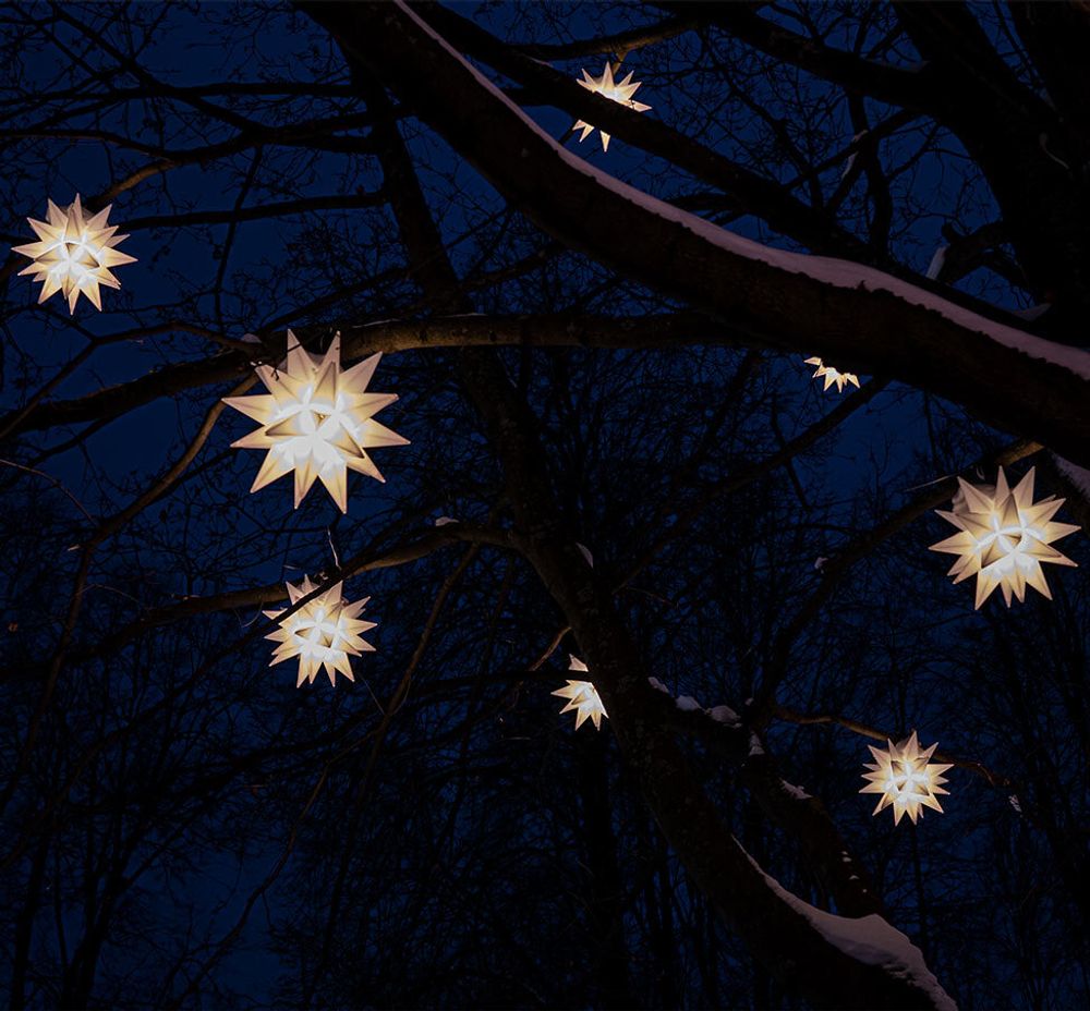 Уличные светодиодные Звезды Гернгута