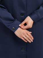 Халат женский Лигор (тк.Смесовая,210), т.синий/васильковый