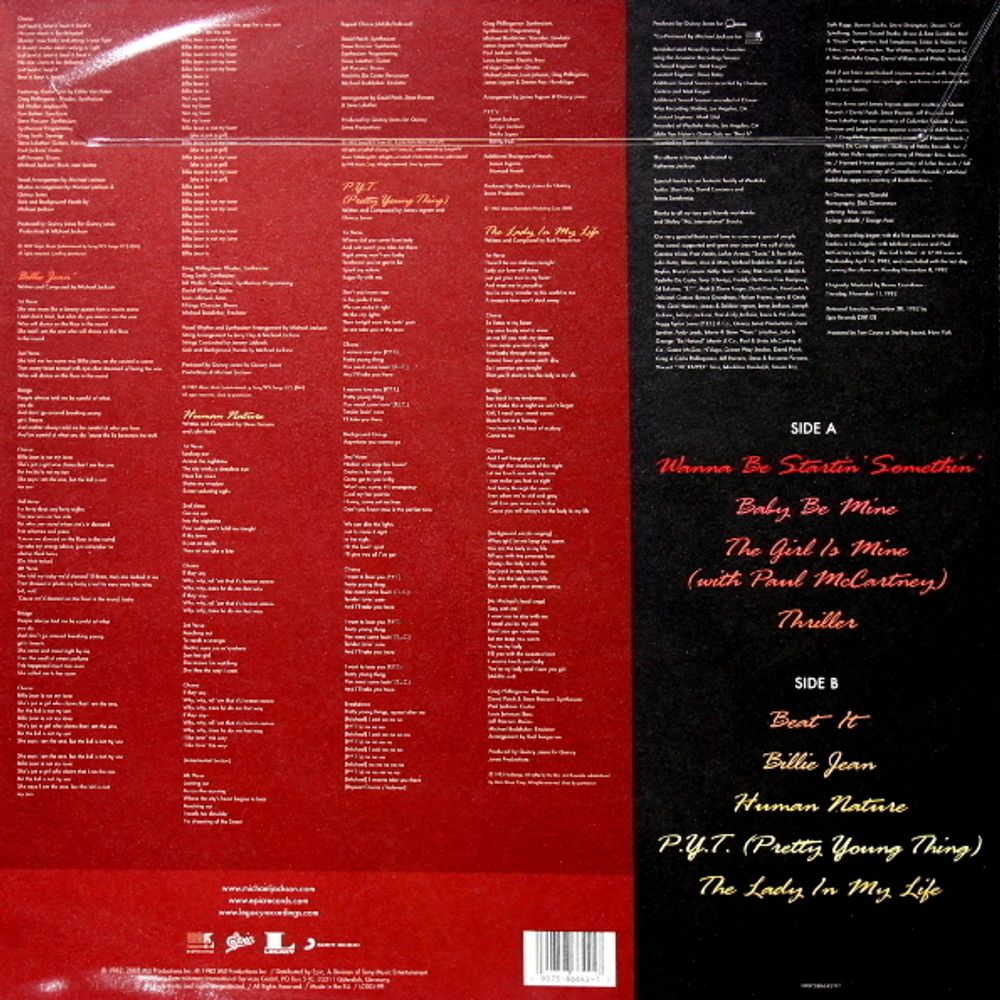 Michael Jackson. Thriller (Picture Disc) (LP)