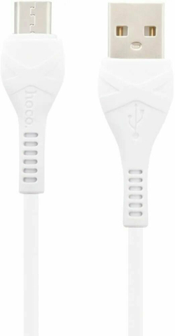 Кабель USB - микро USB HOCO X37 Cool power, 1м, 2.1A, белый