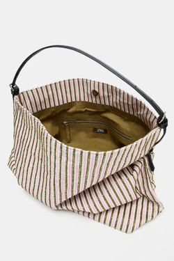 ZARA СУМКА-ТОУТ С БЛЕСТЯЩЕЙ АППЛИКАЦИЕЙ, РОЗОВЫЙ