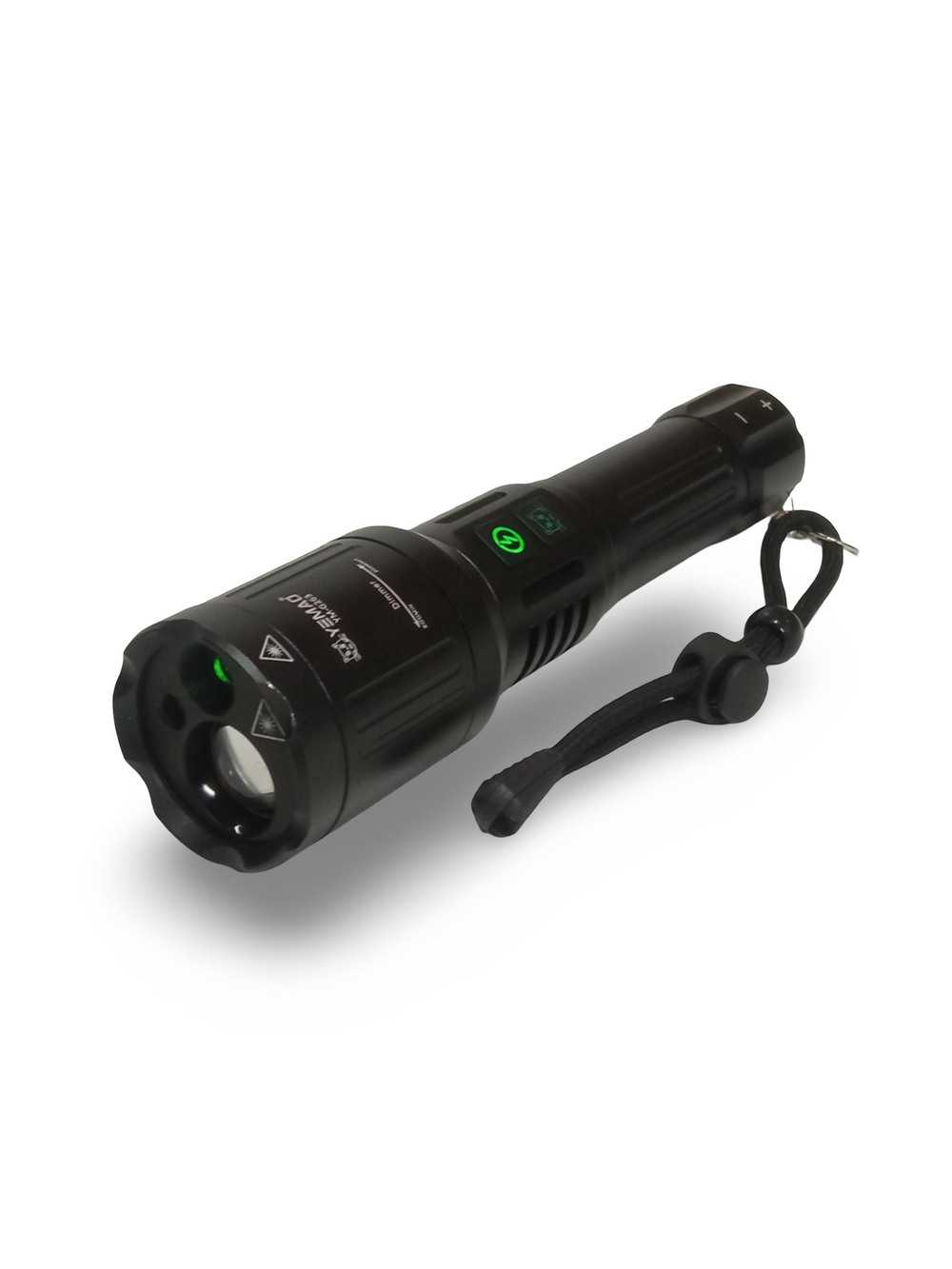 Фонарь ручной яркий многофункциональный + лазер RED/GREEN YM-G263