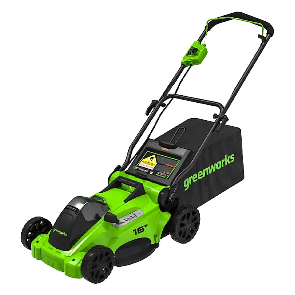 Газонокосилка аккумуляторная Greenworks GD40LM16XK4 40В (1 x 4 Ач, ЗУ) нож 41 см, 2517907UB