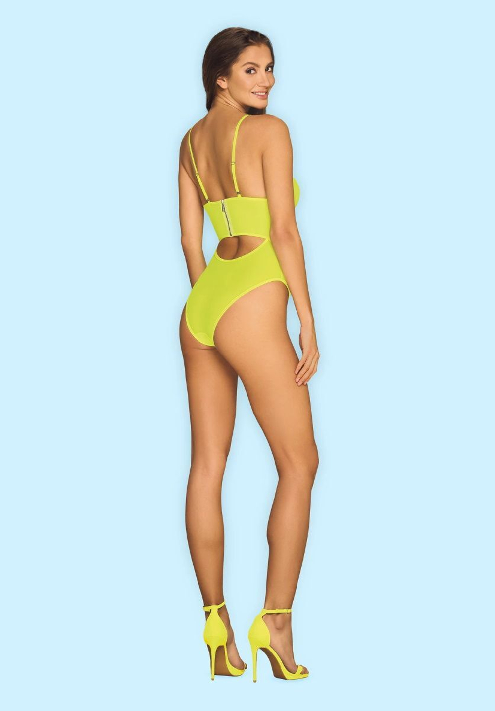 Эффектное боди Neonia (Размер: S-M) (Цвет: лаймовый)