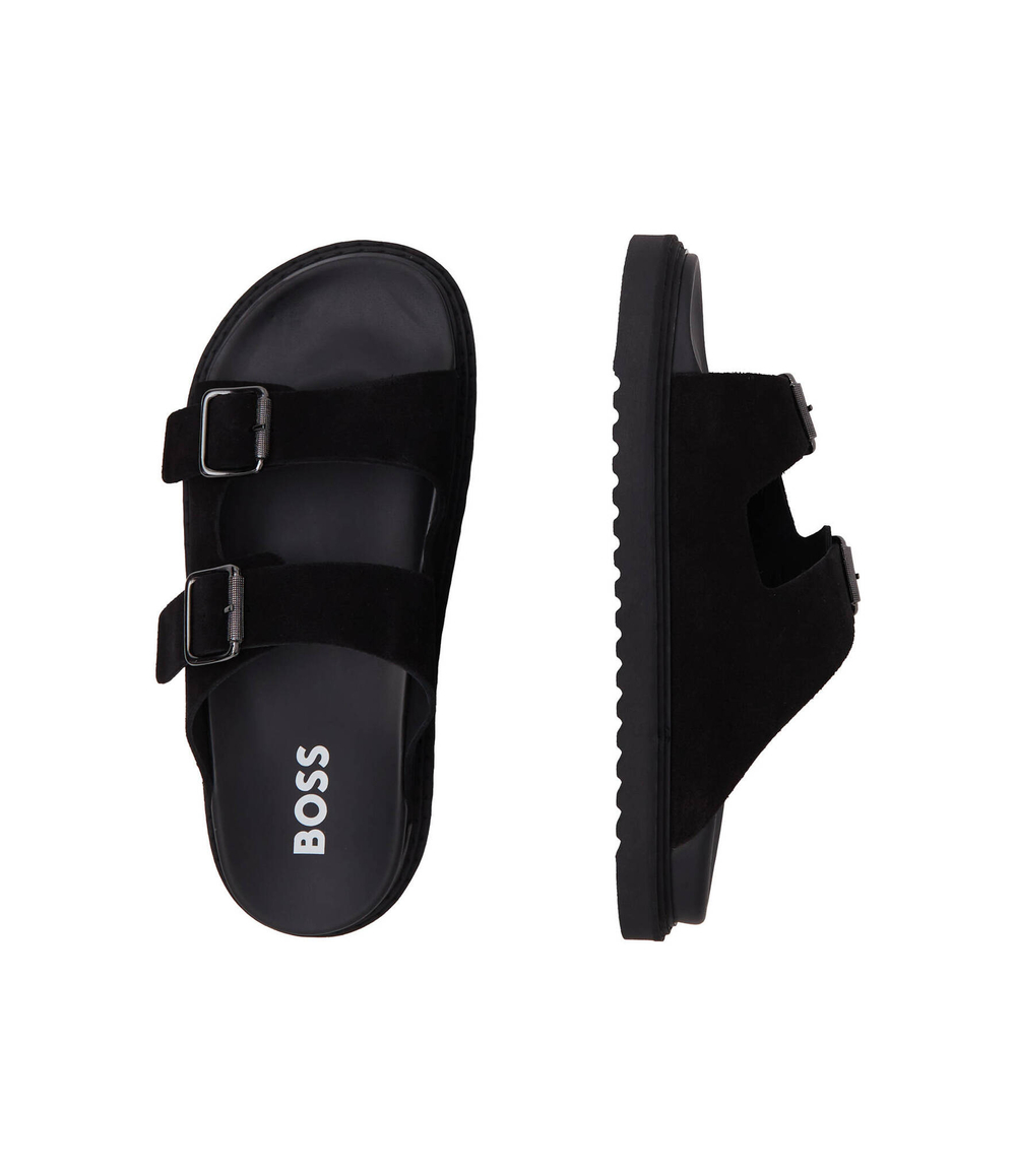 Шлепанцы кожаные cliff sand BOSS BLACK - черный(50516784)