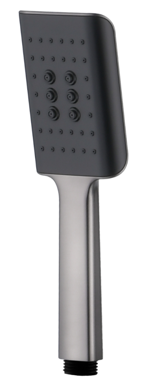 1055-Q Лейка для душа 1 режим. (самоочищающая,ГРАФИТ)  GANZER  (50/1шт)