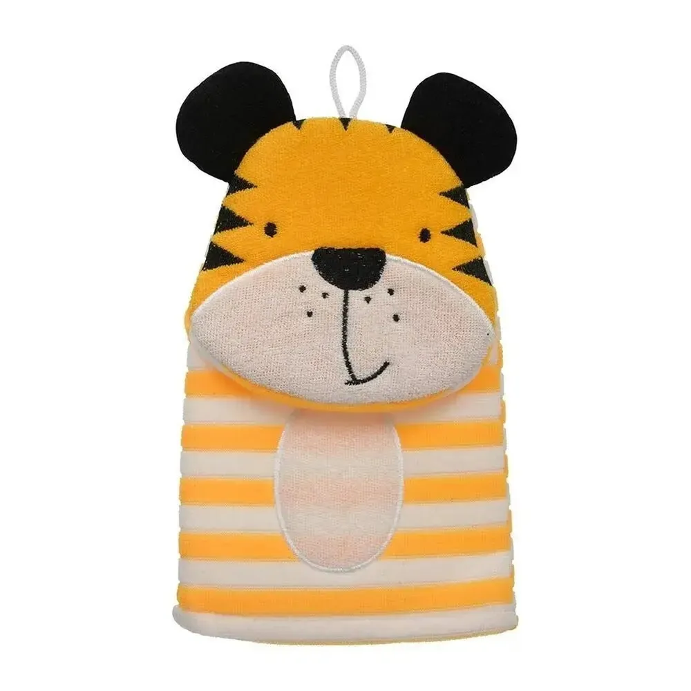 Мочалка варежка для нежной и чувствительной кожи Тигр, 23см, soft, для бани и сауны, Ба Мочалка варежка для нежной и чувствительной кожи Тигр, 23см, soft, для бани и сауны, Ба