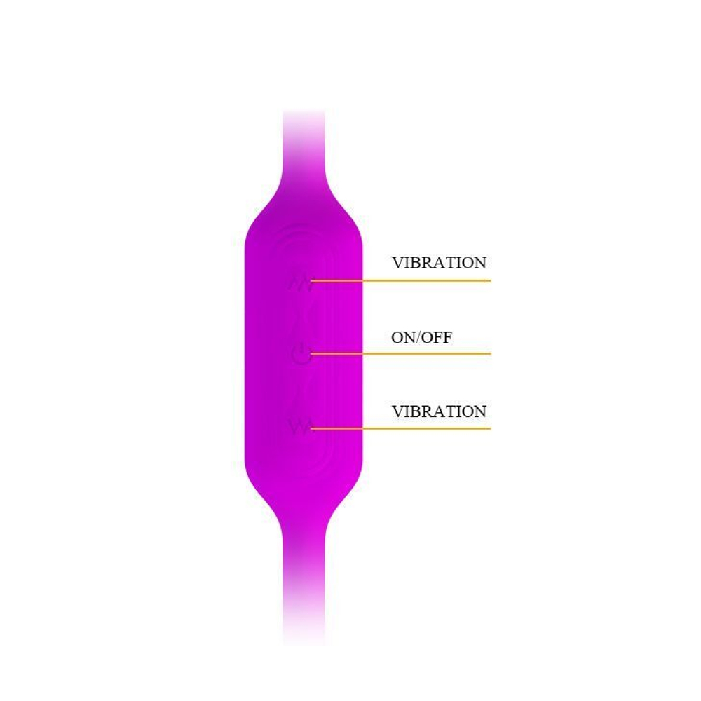 Гибкий вибростимулятор для пар Dream Lovers Whip (Цвет: лиловый)