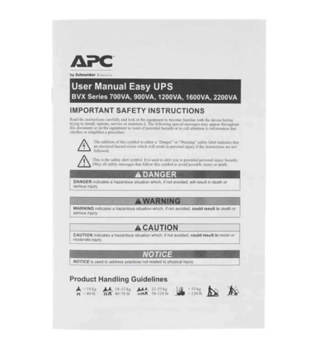 ИБП APC Easy-UPS BVX1600LI black (BVX1600LI)