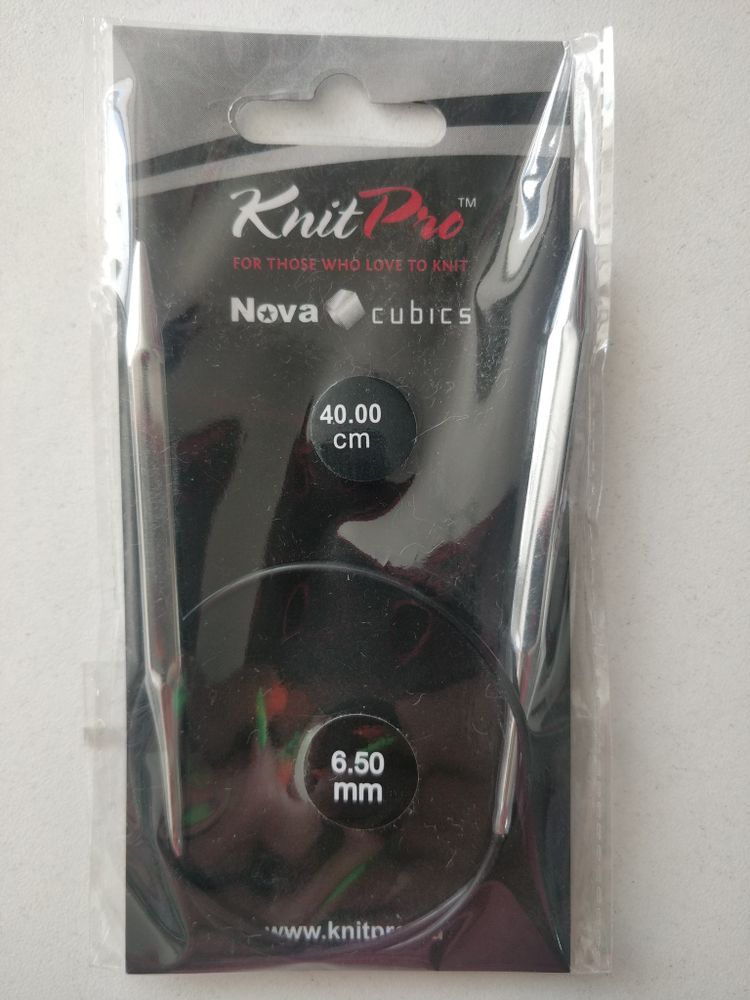 Спицы круговые Knit Pro Nova Cubics 40см - 6,5мм
