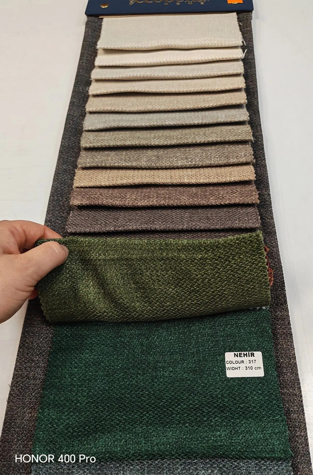 Портьерная ткань "рогожка" dimout Ecobella арт. Nehir (высота 310 см, Турция)