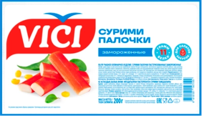 сурими ПАЛОЧКИ 200гр (1х12) VICI *4610101147199
