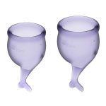 Набор фиолетовых менструальных чаш Satisfyer Feel secure Menstrual Cup