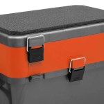 Ящик рыболовный зимний для хранения снастей серый/оранжевый