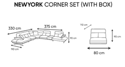 Диван модульный New York Corner Set