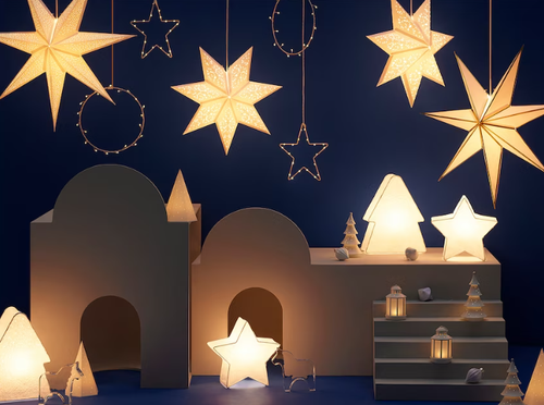 СТРОЛА STRАLA Абажур 70 см, белый/золотой