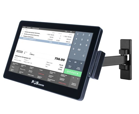 Сенсорный моноблок POScenter POS90NS (15.6&quot;, PCAP, J3455, RAM 8Gb, SSD 128Gb, MSR) без ОС