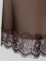 Юбка TREND ICON 312 удлиненная на резинке с кружевом снизу