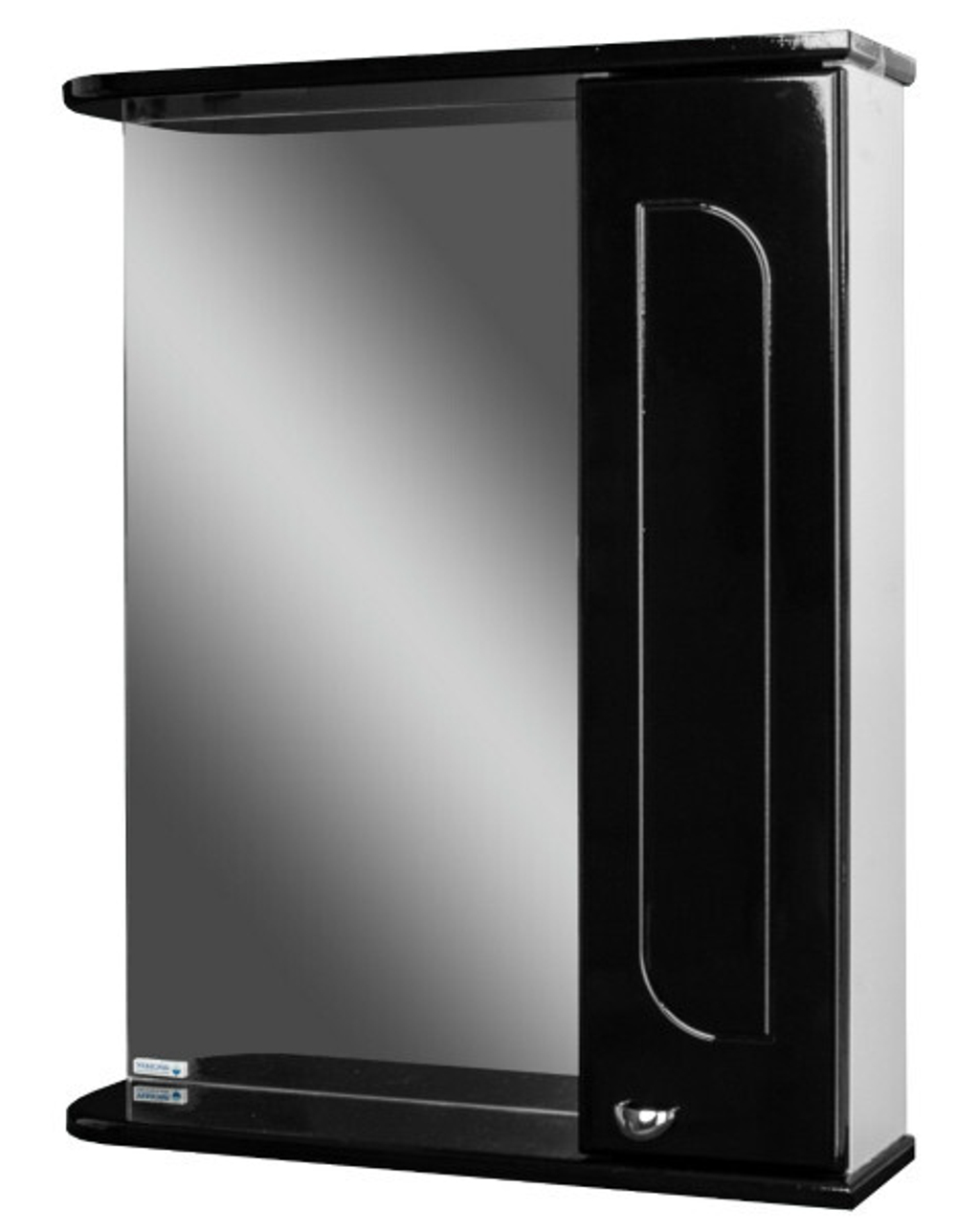 Зеркальный шкаф Айсберг Радуга 500 Черный металлик (515х154х700 мм) DA1131HZR
