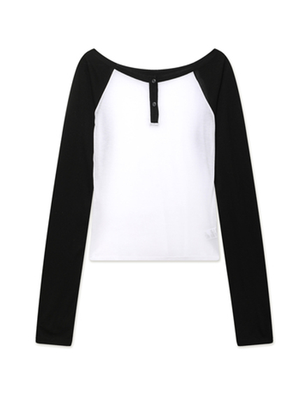 Женский Лонгслив Henley Raglan