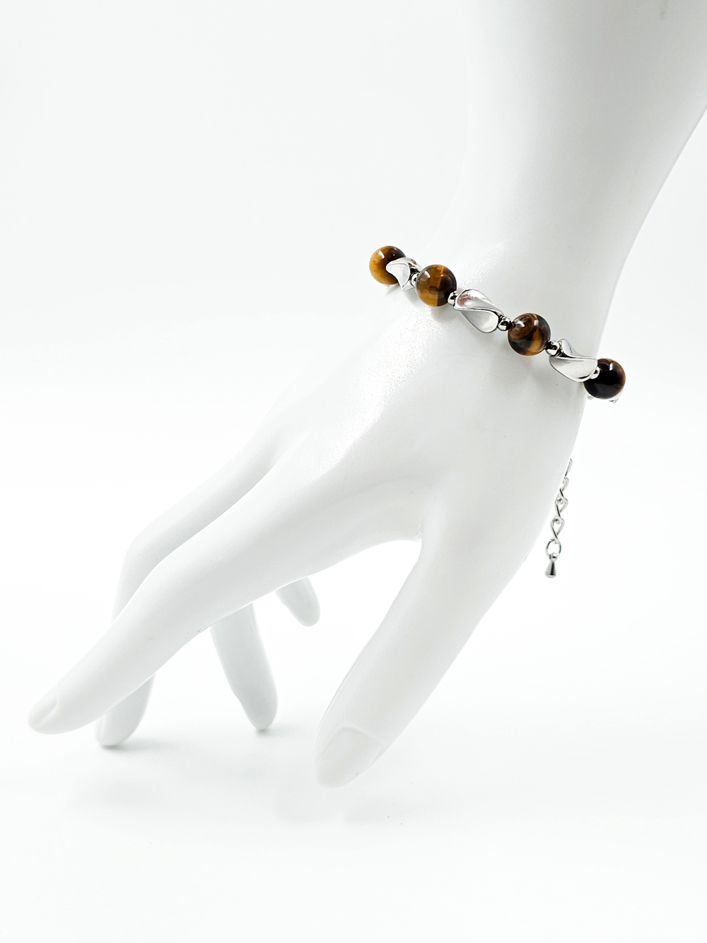 Браслет женский из камня тигровый глаз